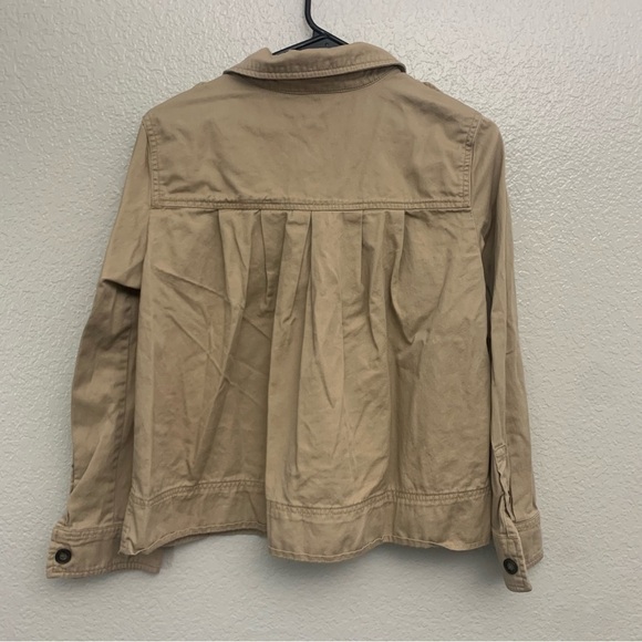 J. Crew Factory Women’s‎ Tan Khaki Military Utility Jacket Size Small - Picture 2 of 4